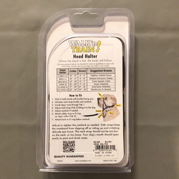 NIB WALK’nTRAIN head halter for dogs. Large in Black. - Picture 2 of 2